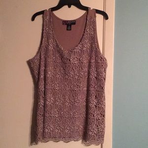 Peck & Peck lavender/metallic shell, xl.